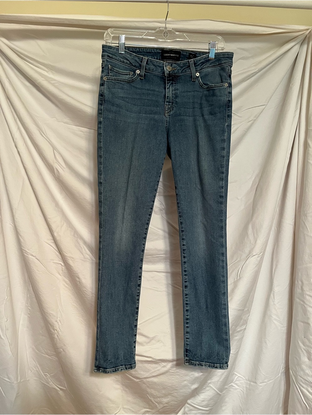 Lucky Brand Women's Skinny Jeans in Dark Blue Wash
